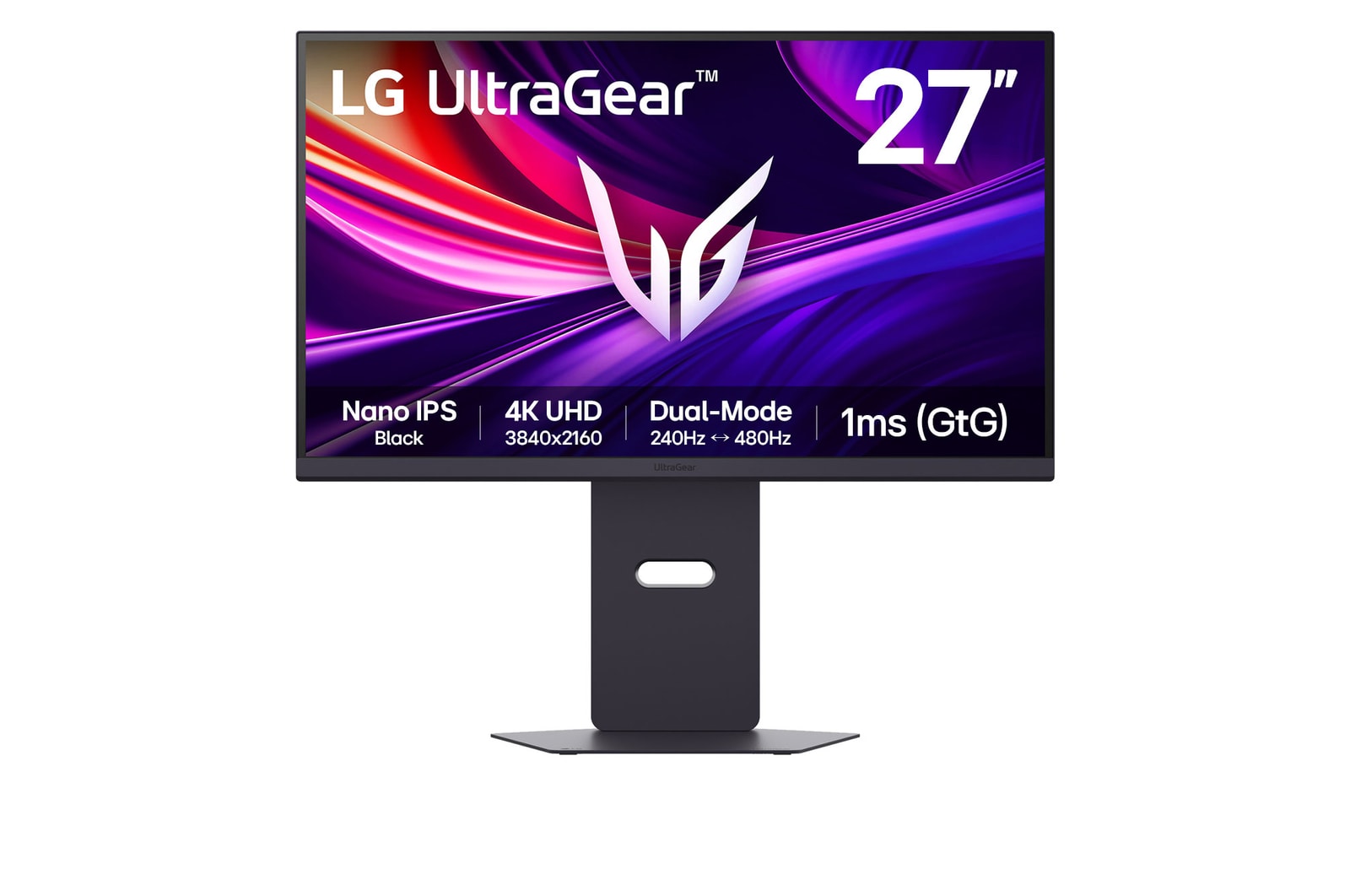Monitor Gamer LG UltraGear 27G850A-B 27″ Nano IPS Black 4K 240Hz / FHD 480Hz — Negro