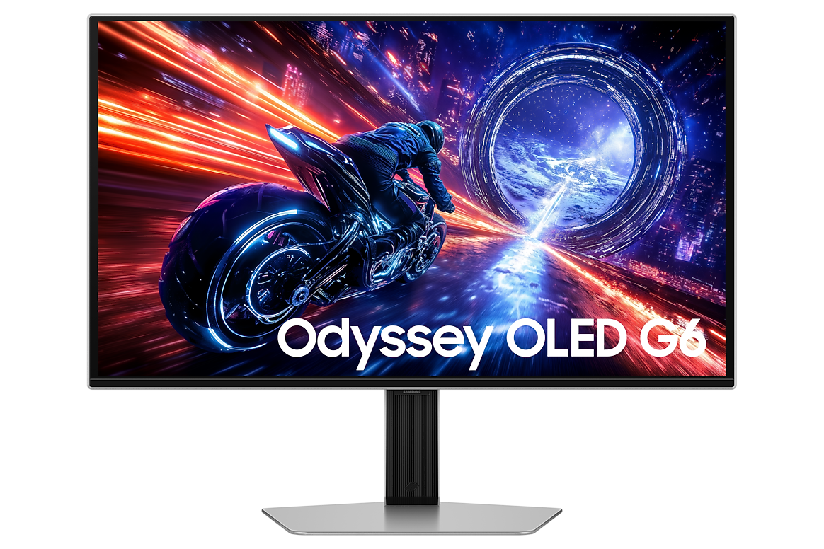 Monitor Gamer Samsung Odyssey OLED G6 G60SF 27″ QHD 500Hz — Plateado